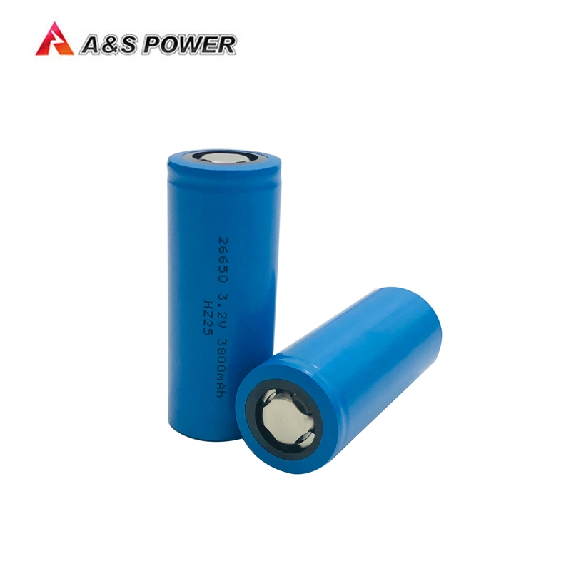 Factory CB Approval Cylindrical Lithium Ion 26650 Battery Rechargeable 3.2V 3.2ah 3200mAh 3500mAh 3800mAh LiFePO4 Battery Cell for LED Light/ Solar System