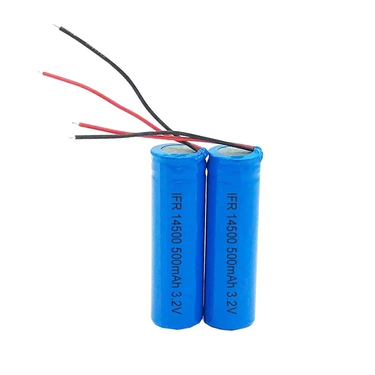 Factory Wholesale Deep Cycle 14500 Lithium Battery 3.2V 600mAh Cylindrical LiFePO4 Battery Cell for Solar System EV