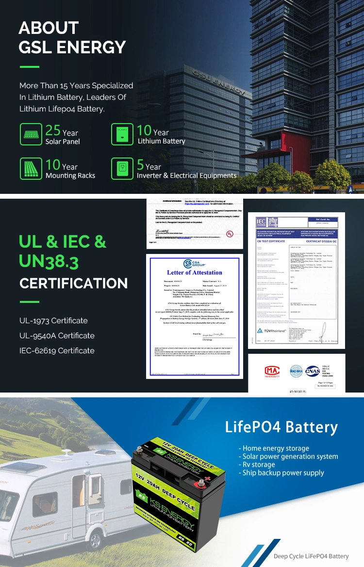 Factory Sale Rechargeable Battery 12V 20ah 50ah 100ah 200ah 300ah LiFePO4 Lithium Ion Battery for RV Truck Camping Car