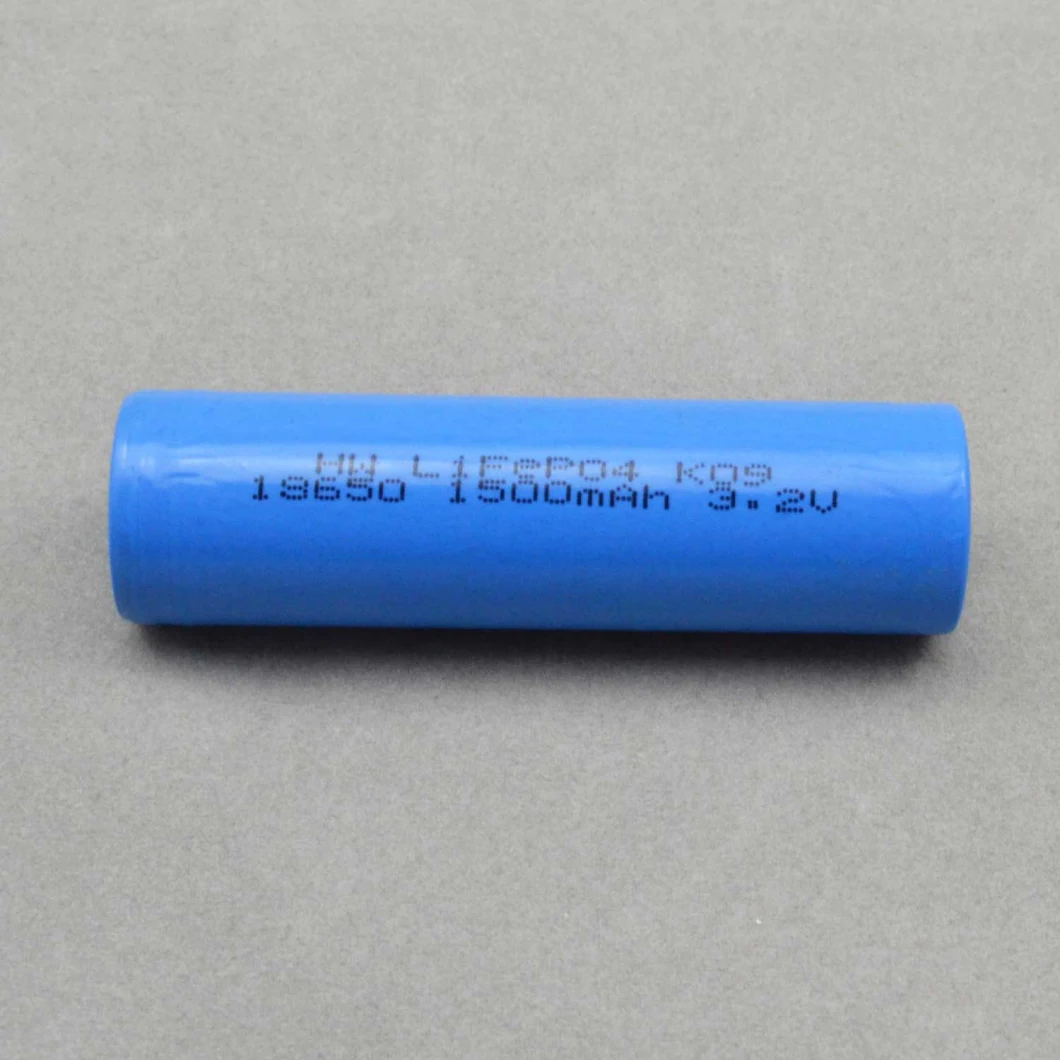 Wholesale Long Cycle Life Rechargeable Cylindrical LiFePO4 18650 Battery Cell 3.2V 1500mAh for Solar Street Light/Electrical Bicycle Scooters Boat Golf Cart