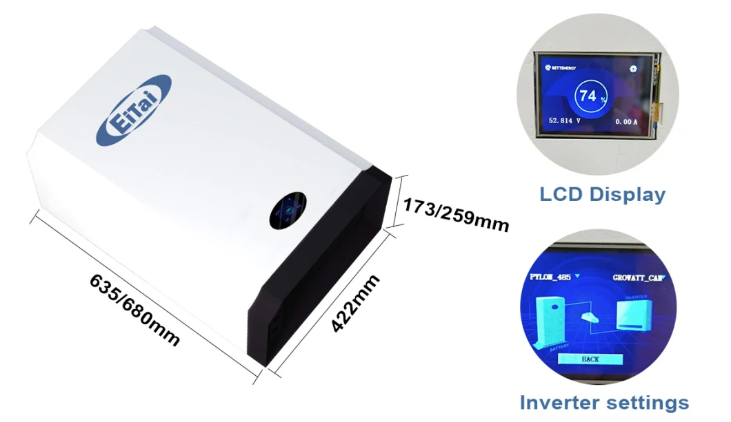 Eitai 10kwh 48V 200ah LiFePO4 Iron Batteries for Solar Power Storage Telecom