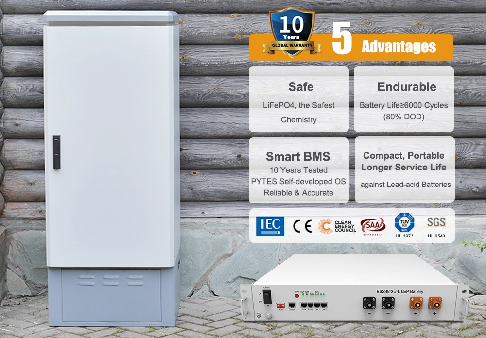 2.4kwh Lithium Ion LiFePO4 48V 50ah 5kw Solar Energy Storage Battery Cabinet Telecom 51.2V 2.5kwh 5kwh 10kwh