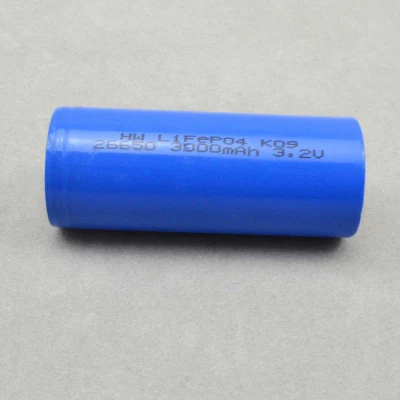 26650 LiFePO4 3.2V 3000mAh ソーラー照明用バッテリーセル