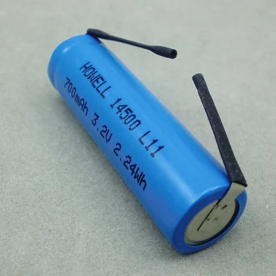 充電式バッテリー 14500 LiFePO4 3.2 V 700 mAh